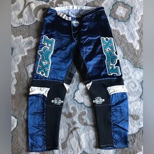 Fox Racing Blue and Black Motocross Pants